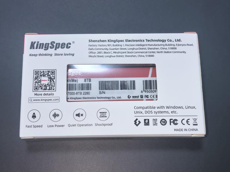 Featured image of post KingSpec XG7000の8TBモデルを買ってみた【片面実装】